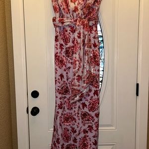 Badgley Mischka floral gown